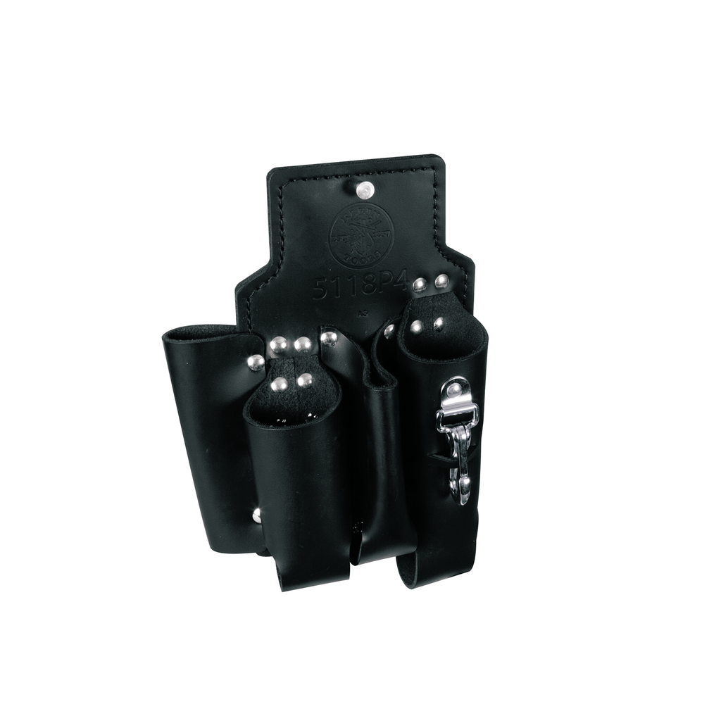 Product image for Klein 5118P4 Lineman Tool Pouch, 4-Pocket, 8" x 11"