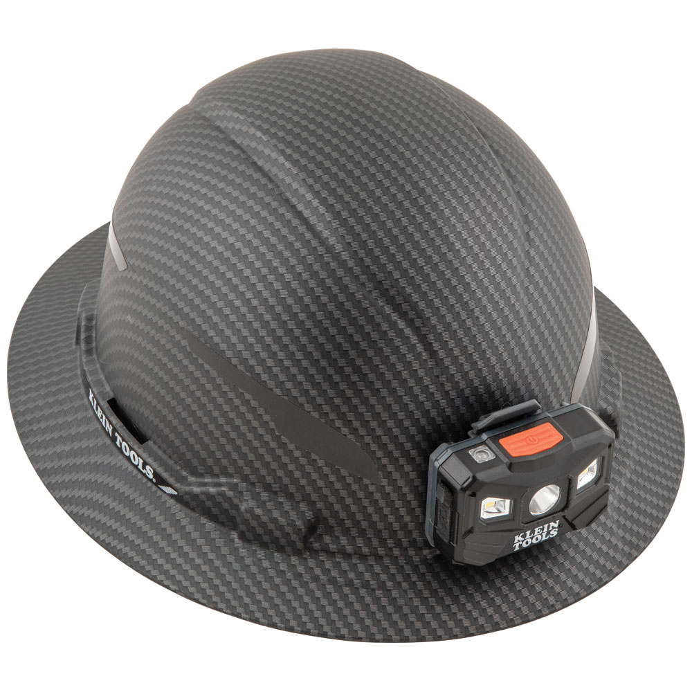Klein Carbon Fiber Full Brim Hard Hat, Spartan 60513