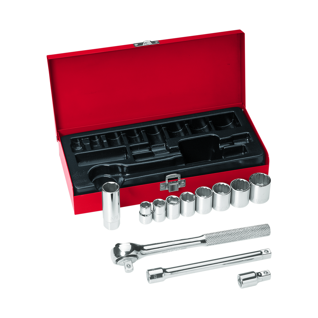 Product image for Klein 65504 12pc Socket Wrench Set, 3/8" Drive