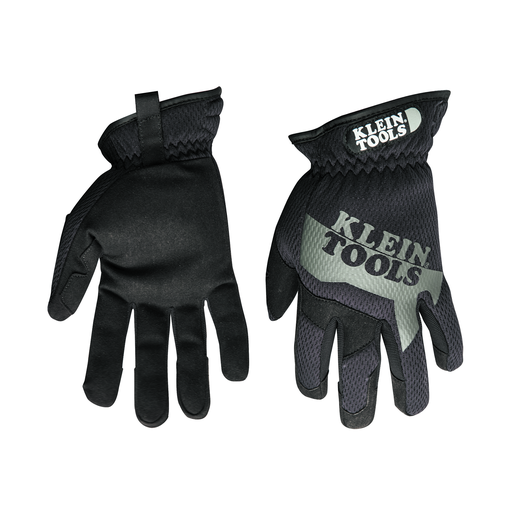 Product image for Klein 40205 Medium Leather Palm Elastic Cuff Utility Gloves