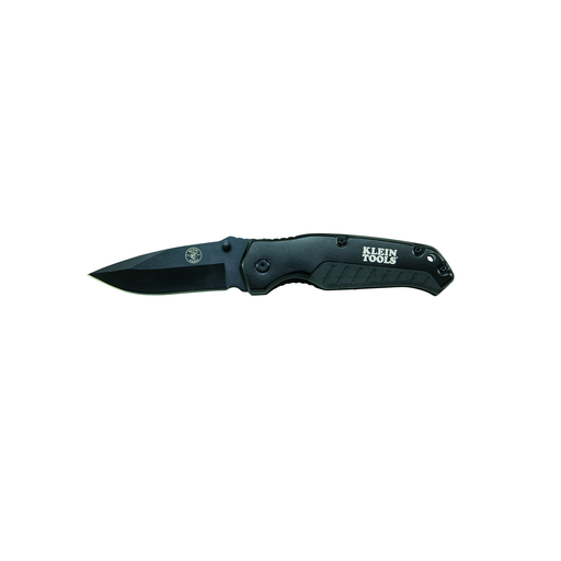 Product image for Klein 44220 Pocket Knife, Black, Drop Point Blade