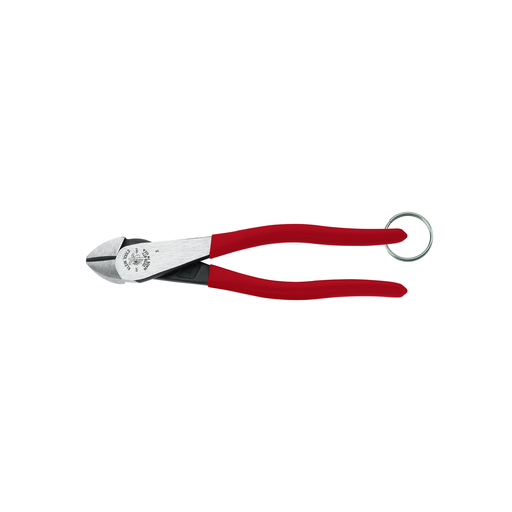 Product image for Klein D228-8TT Diagonal Cutting Pliers, High-Leverage, Tie Ring, 8"