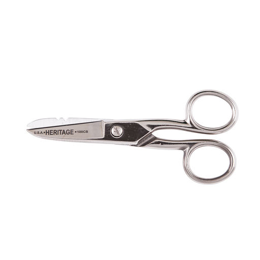 Product image for Klein 100CS Electrician's Scissors, Serrated
