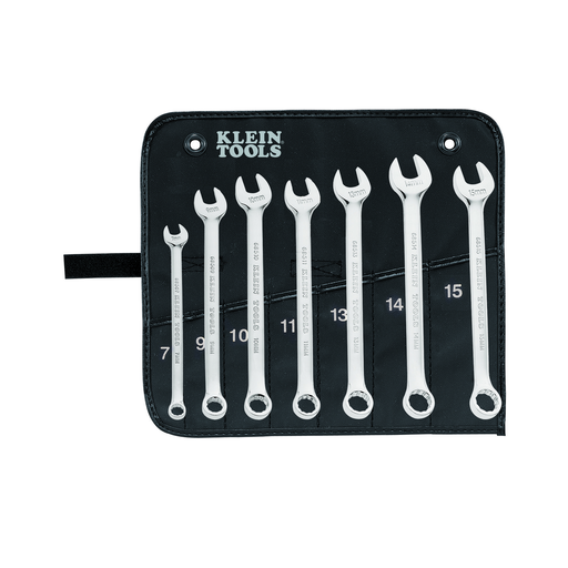 Product image for Klein 68500 Combination Wrench Set, Metric, 7-Piece