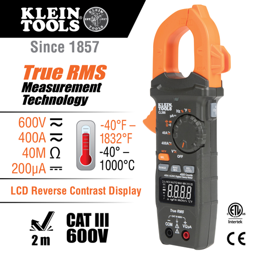 Mayer-DDS-AC/DC Digital Clamp Meter, Auto-Ranging 400 Amp-2