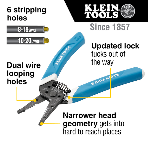 Mayer-DDS-Klein-Kurve® Wire Stripper / Cutter, 8-20 AWG-2
