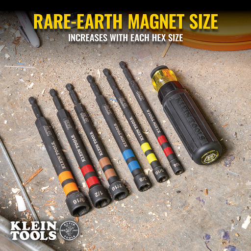 Product image for KLEIN 716PNDHC 7/16" Mag Hollow Pow