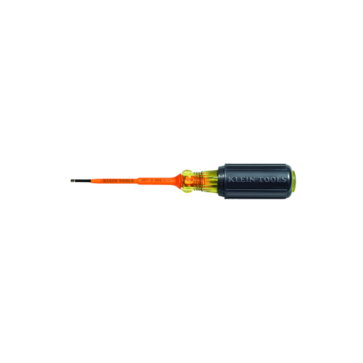 Product image for Klein 607-3-INS Insulated Screwdriver, 3/32" Cabinet, 3"