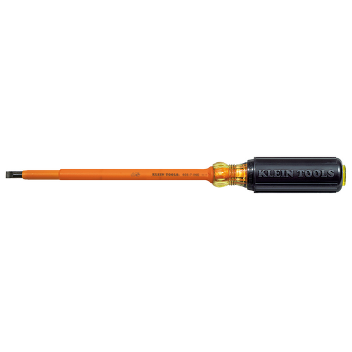 Product image for Klein 605-7-INS 7" Insulated 1/4" Cabinet-Tip Screwdriver