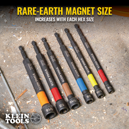 Product image for KLEIN 14PNDC 1/4" Magnetic Power Nu