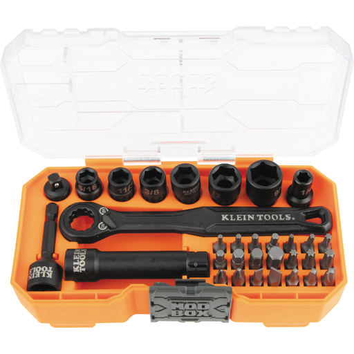 65300 - 1/4" Drive Impact Rated Pass Through Socket Set, 32 Pieces