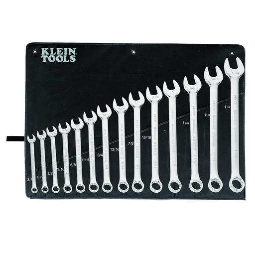 Klein 68406 14pc Combination Wrench Set Product image for Klein 68406 14pc Combination Wrench Set