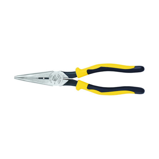Klein J203-8N 8" Journeyman™ Heavy-Duty Long-Nose Pliers - Side-Cutting & Stripping Product image for Klein J203-8N 8" Journeyman™ Heavy-Duty Long-Nose Pliers - Side-Cutting & Stripping