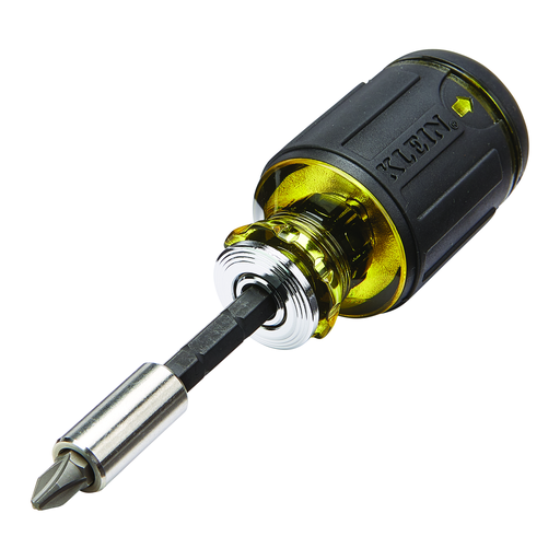 8-in-1 Multi-Bit Adjustable Length Stubby Screwdriver