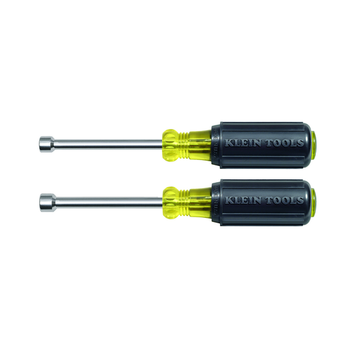 Product image for Klein 630M Nut Driver Set, Magnetic Nut Drivers, 3" Shafts, 2-Piece