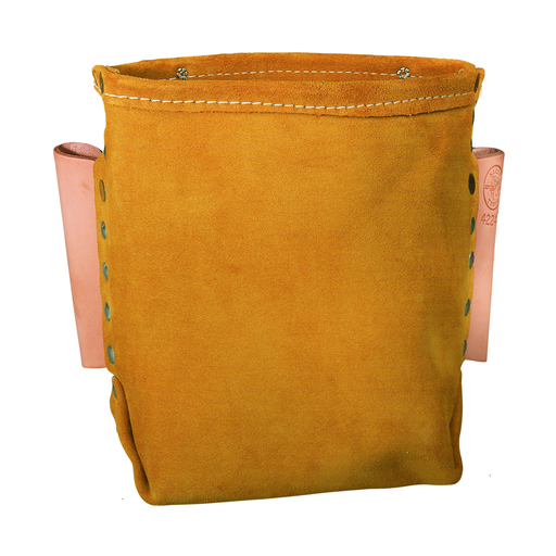 Product image for Klein 42247 Leather Bolt Bag / Tool Pouch /Tool Bag, 5 x 8.5 x 8.5"
