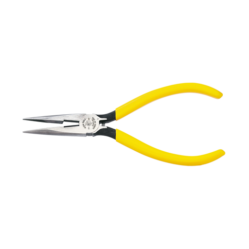 Product image for Klein D203-6C Pliers, Needle Nose Side-Cutters with Spring, 6"