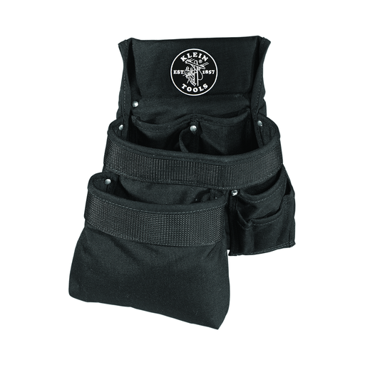 Product image for Klein 5701 Tool Pouch, PowerLine™ Series 8-Pocket Tool Pouch, Black Nylon