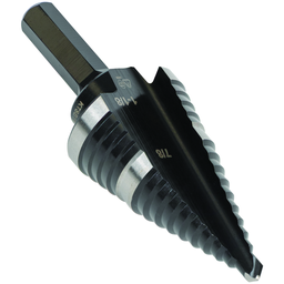 Product image for Klein KTSB11 Step Drill Bit #11 Double-Fluted 7/8" to 1-1/8"