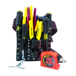Product image for Klein 5300 12pc Electrician's Tool Set w/ Leather Tool Pouch