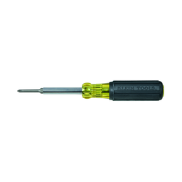 Klein 32559 Multi-Bit Screwdriver / Nut Driver, 6-in-1, Extended Reach, Ph, Sl