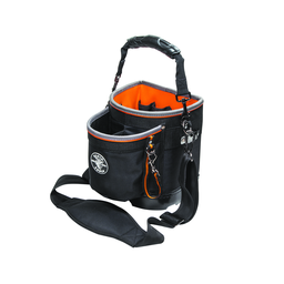 Product image for Klein 55419SP-14 Tool Bag, Tradesman Pro Shoulder Pouch, 14 Pockets, 10"