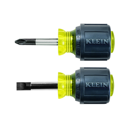 Product image for Klein 85071 Screwdriver Set, Stubby Slotted and Phillips, 2-Piece