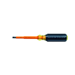 Klein 602-4-INS Insulated 1/4" Cabinet-Tip Screwdriver - 4" Round-Shank