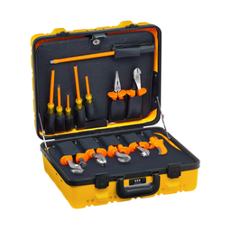 Product image for Klein 33525 1000V Insulated Utility Tool Kit in Hard Case, 13-Piece
