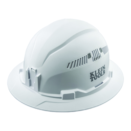 Product image for Klein 60401 Hard Hat, Vented Full Brim Style