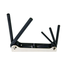 Product image for Klein 70579 Folding Hex Key Set, 5-Key, SAE Sizes