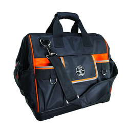 Product image for Klein 55469 Tool Bag, Tradesman Pro Wide-Open Tool Bag, 42 Pockets, 16"