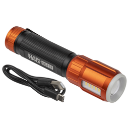 Product image for Klein 56412 Rechargeable LED Flashlight with Worklight