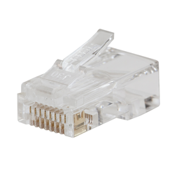 Product image for Klein VDV826-729 Pass-Thru Modular Data Plugs RJ45-CAT6, 10-Pack