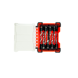 Product image for Klein 32217 8pc Drill-Tap Tap Tool Kit, 6-32 to 1/4-20, 1/4" Hex