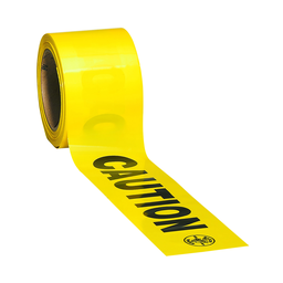 Caution Tape, Barricade, CAUTION, Yellow, 3-Inch x 200-Foot