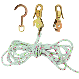 Product image for Klein H1802-30SSR Block & Tackle w/Guarded Snap/Hooks