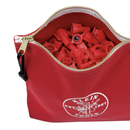 Zipper Bag, Canvas Tool Pouch, 10-Inch, Red