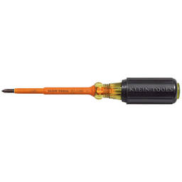 Product image for Klein 633-4-INS 4" Insulated Screwdriver, #1 Phillips-Tip
