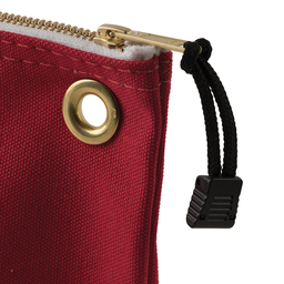 Zipper Bag, Canvas Tool Pouch, 10-Inch, Red
