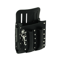 Product image for Klein 5126 Leather Tool Pouch with Knife Snap, 5-Pocket