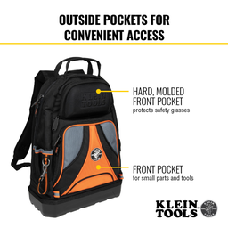 Tradesman Pro™ Tool Bag Backpack, 39 Pockets, Black, 14-Inch
