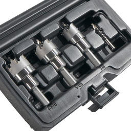 Carbide Hole Cutter Set with Heavy Duty Carry Case, 4-Piece
