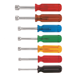 Nut Driver Set, 3-Inch Shafts, 7-Piece
