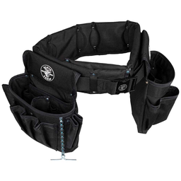 Electrician's Padded Tool Belt/Pouch Combo, 27-Pocket, 4-Piece, L