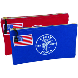 Product image for Klein 55777RWB American Legacy Zipper Bags, Canvas Tool Pouches, 2-Pack