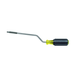 Product image for Klein 67100 Multi-Bit Screwdriver, 2-in-1 Rapi-Drive Phillips and Slotted Bits