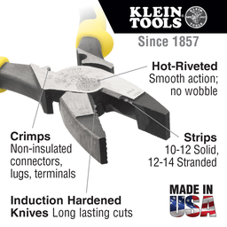 Side Cutters with Wire Stripper/Crimper