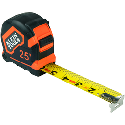Product image for Klein 9125 Tape Measure, 25-Foot Single-Hook