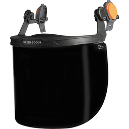 KLEI 60529 FACE SHIELD, FULL BRIM GRAY TINT